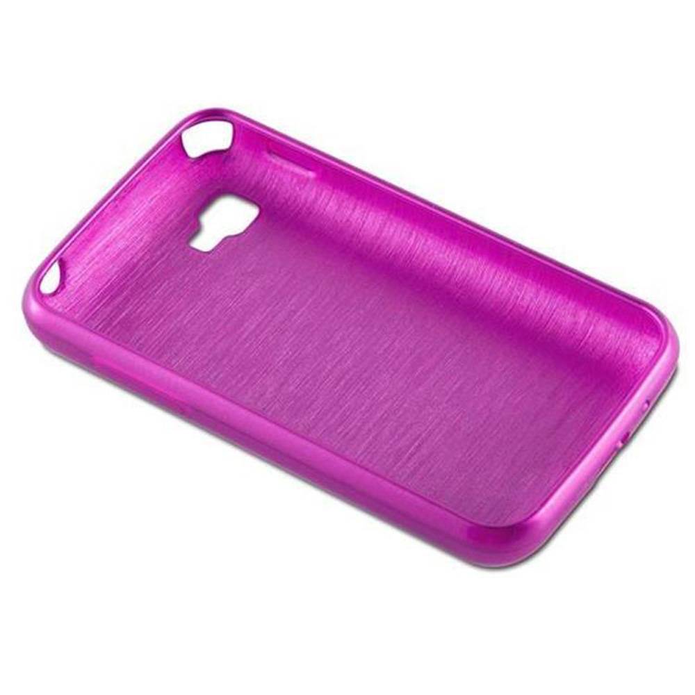 Cadorabo Hülle für LG L4 II Schutz Hülle in Rosa Schutzhülle TPU Silikon Etui Case Cover