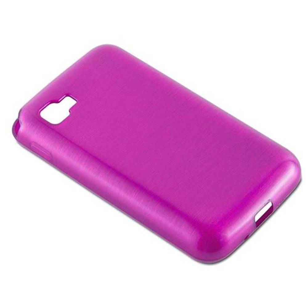 Cadorabo Hülle für LG L4 II Schutz Hülle in Rosa Schutzhülle TPU Silikon Etui Case Cover