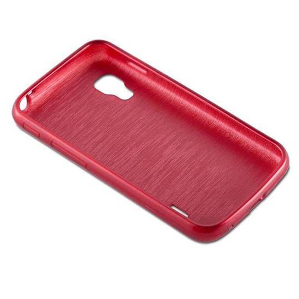 Cadorabo Hülle für LG L5 II (2. SIM) Schutz Hülle in Rot Schutzhülle TPU Silikon Etui Case Cover