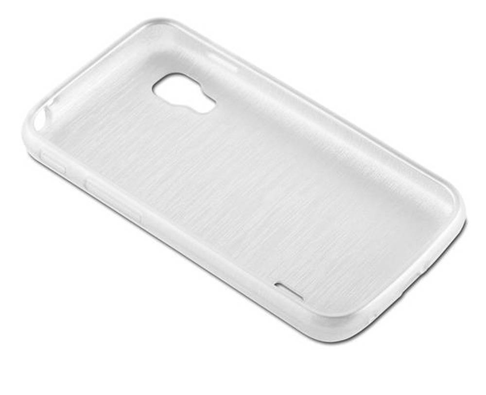 Cadorabo Hülle für LG L5 II (2. SIM) Schutz Hülle in Silber Schutzhülle TPU Silikon Etui Case Cover