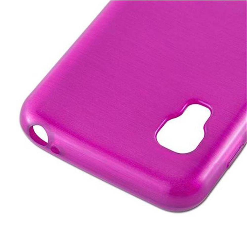 Cadorabo Hülle für LG L5 II (2. SIM) Schutz Hülle in Rosa Schutzhülle TPU Silikon Etui Case Cover