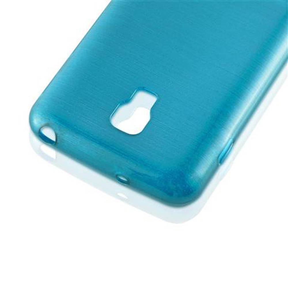 Cadorabo Hülle für LG L7 II (2. SIM) Schutz Hülle in Türkis Schutzhülle TPU Silikon Etui Case Cover