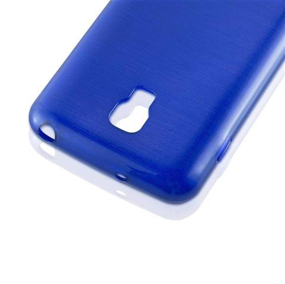 Cadorabo Hülle für LG L7 II (2. SIM) Schutz Hülle in Blau Schutzhülle TPU Silikon Etui Case Cover