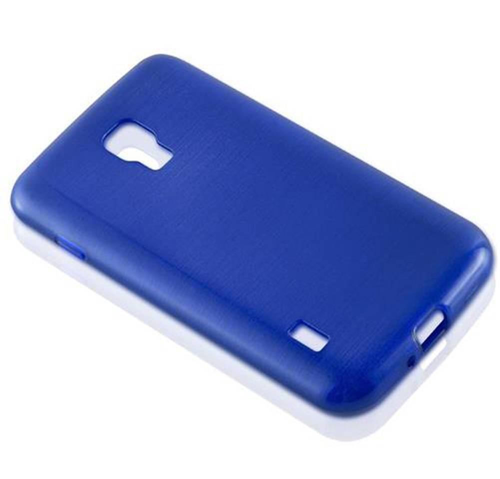 Cadorabo Hülle für LG L7 II (2. SIM) Schutz Hülle in Blau Schutzhülle TPU Silikon Etui Case Cover