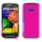 Cadorabo Hülle für Motorola MOTO E Schutz Hülle in Rosa Schutzhülle TPU Silikon Etui Case Cover