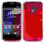 Cadorabo Hülle für Motorola MOTO X Schutz Hülle in Rot Schutzhülle TPU Silikon Etui Case Cover