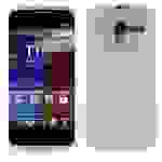 Cadorabo Hülle für Motorola MOTO X Schutz Hülle in Silber Schutzhülle TPU Silikon Etui Case Cover