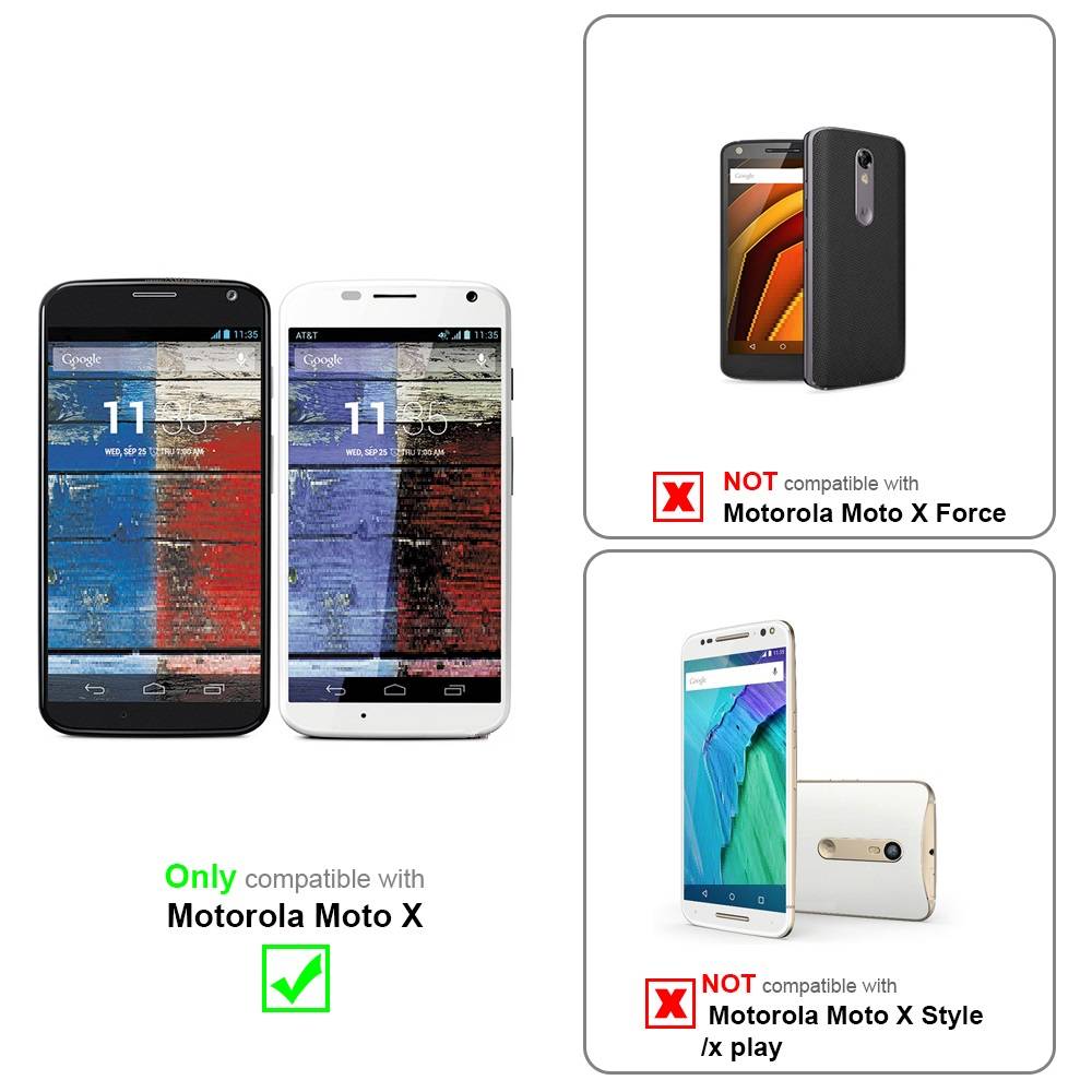 Cadorabo Hülle für Motorola MOTO X Schutz Hülle in Silber Schutzhülle TPU Silikon Etui Case Cover