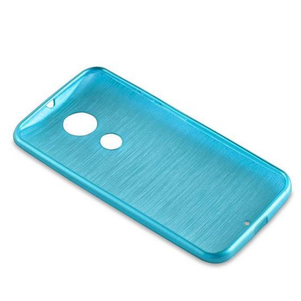 Cadorabo Hülle für Motorola MOTO X2 Schutz Hülle in Türkis Schutzhülle TPU Silikon Etui Case Cover