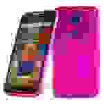 Cadorabo Hülle für Motorola MOTO X2 Schutz Hülle in Rosa Schutzhülle TPU Silikon Etui Case Cover