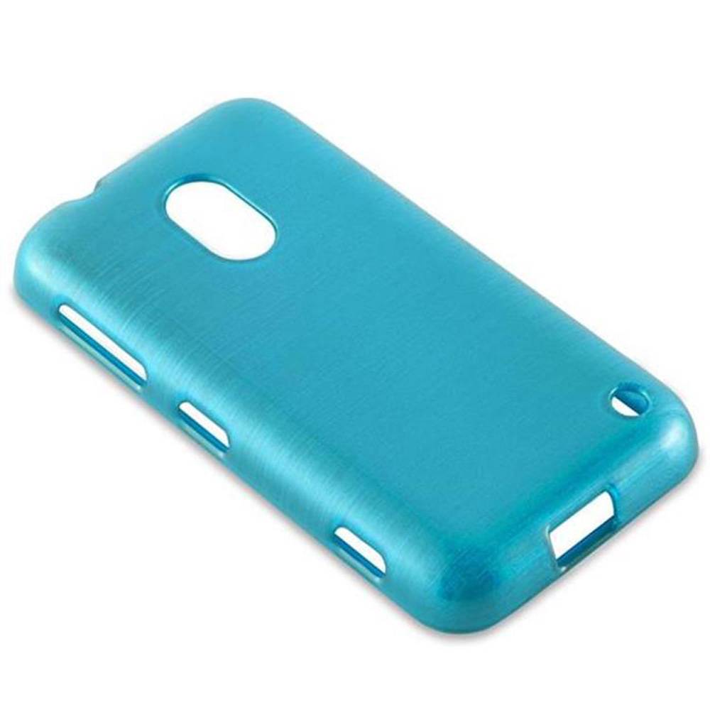 Cadorabo Hülle für Nokia Lumia 620 Schutz Hülle in Türkis Schutzhülle TPU Silikon Etui Case Cover