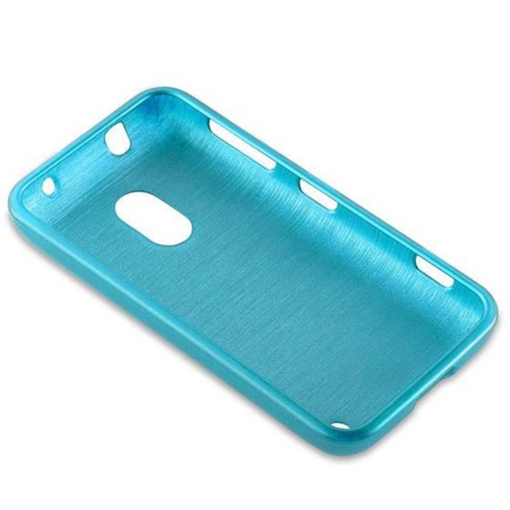Cadorabo Hülle für Nokia Lumia 620 Schutz Hülle in Türkis Schutzhülle TPU Silikon Etui Case Cover