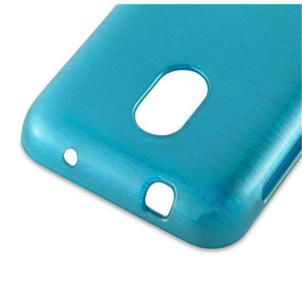 Cadorabo Hülle für Nokia Lumia 620 Schutz Hülle in Türkis Schutzhülle TPU Silikon Etui Case Cover
