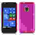 Cadorabo Hülle für Nokia Lumia 620 Schutz Hülle in Rosa Schutzhülle TPU Silikon Etui Case Cover