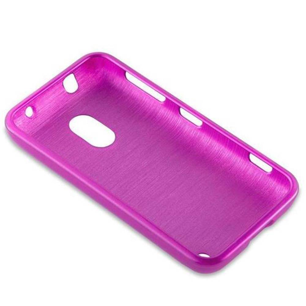 Cadorabo Hülle für Nokia Lumia 620 Schutz Hülle in Rosa Schutzhülle TPU Silikon Etui Case Cover