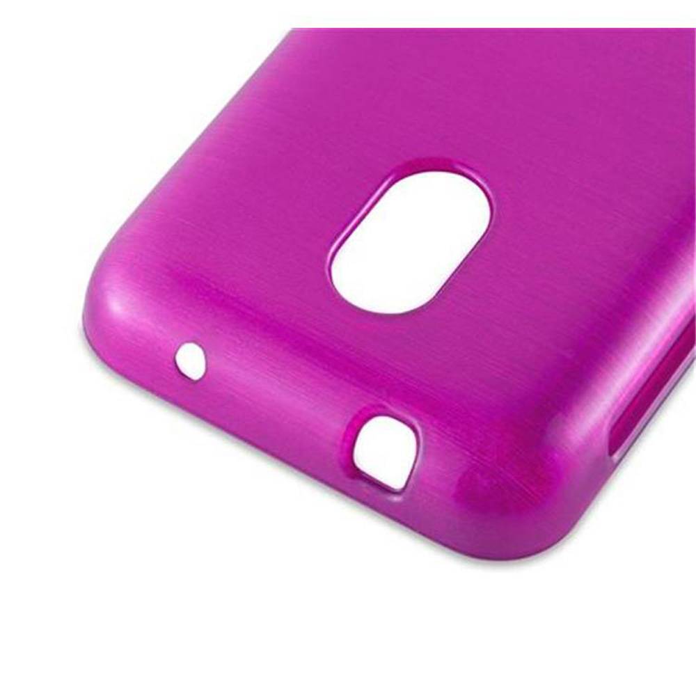 Cadorabo Hülle für Nokia Lumia 620 Schutz Hülle in Rosa Schutzhülle TPU Silikon Etui Case Cover