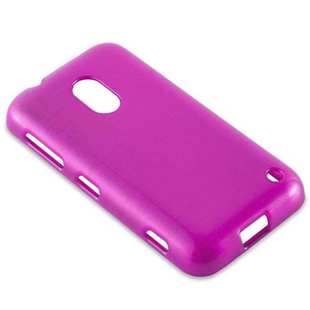 Cadorabo Hülle für Nokia Lumia 620 Schutz Hülle in Rosa Schutzhülle TPU Silikon Etui Case Cover