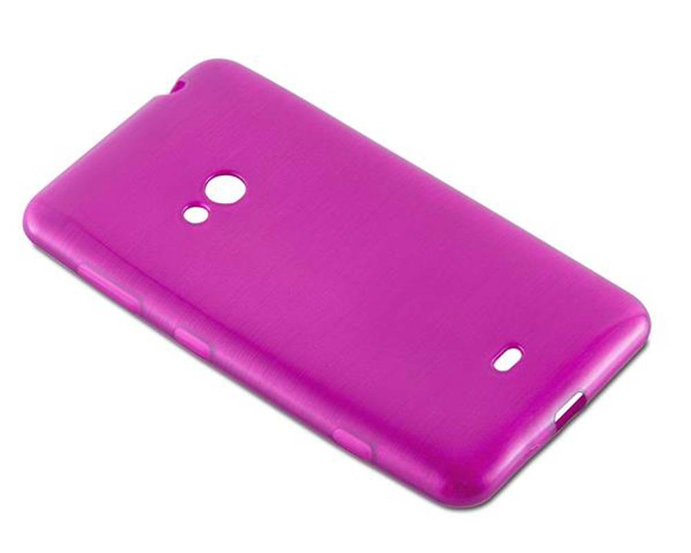 Cadorabo Hülle für Nokia Lumia 625 Schutz Hülle in Rosa Schutzhülle TPU Silikon Etui Case Cover