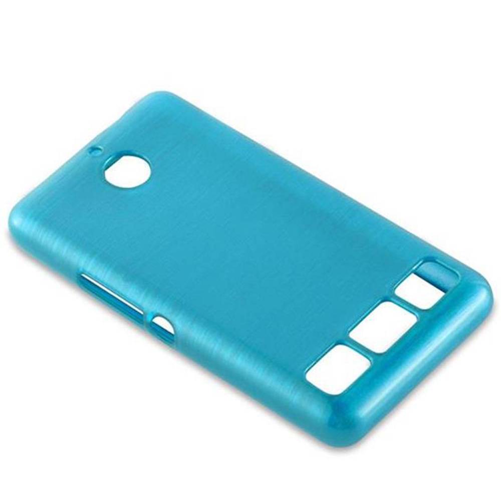 Cadorabo Hülle für Sony Xperia E1 Schutz Hülle in Türkis Schutzhülle TPU Silikon Etui Case Cover
