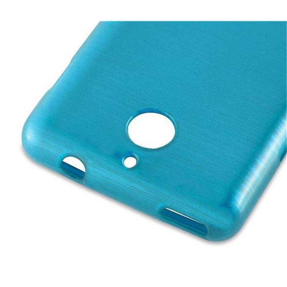 Cadorabo Hülle für Sony Xperia E1 Schutz Hülle in Türkis Schutzhülle TPU Silikon Etui Case Cover