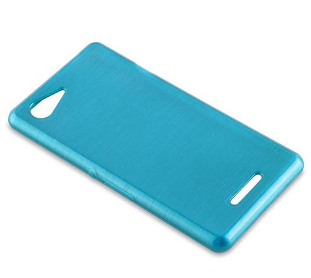 Cadorabo Hülle für Sony Xperia E3 Schutz Hülle in Türkis Schutzhülle TPU Silikon Etui Case Cover