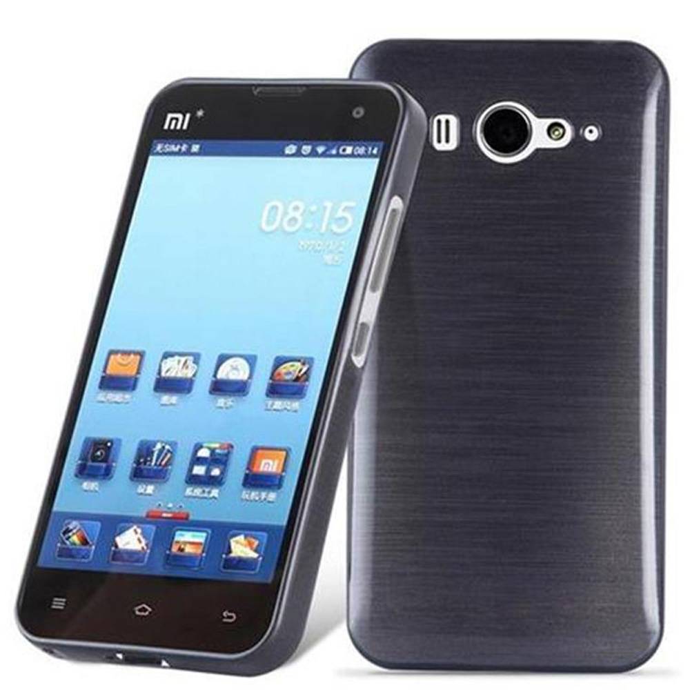 Cadorabo Hülle für Xiaomi M2 Schutz Hülle in Schwarz Schutzhülle TPU Silikon Etui Case Cover