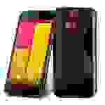 Cadorabo Schutzhülle für HTC BUTTERFLY 2 Hülle in Schwarz Handyhülle Case TPU Silikon Etui