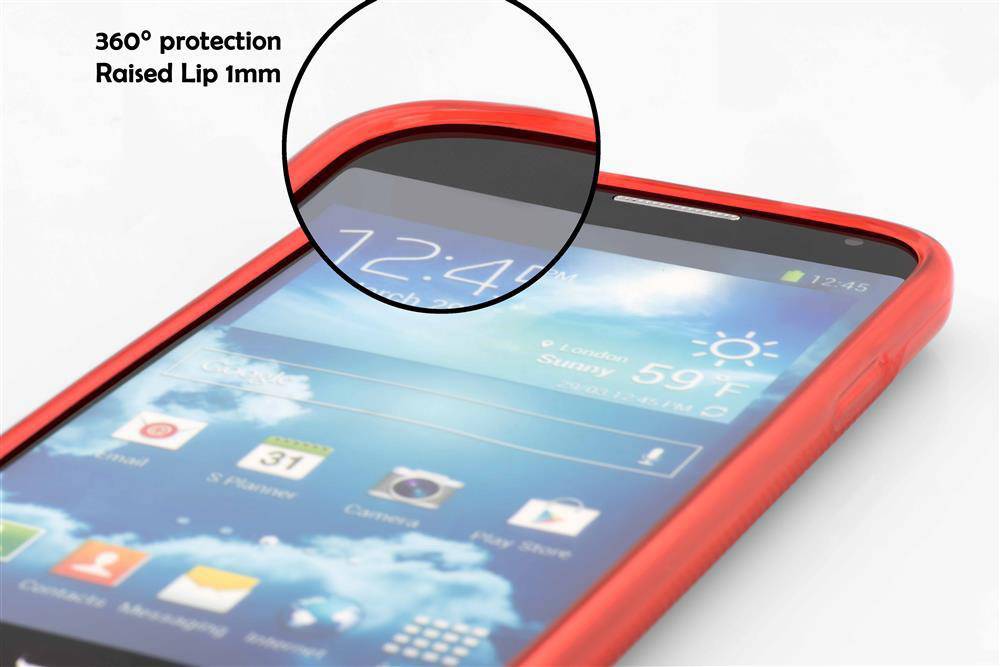 Cadorabo Schutzhülle für HTC BUTTERFLY 2 Hülle in Rot Handyhülle Case TPU Silikon Etui