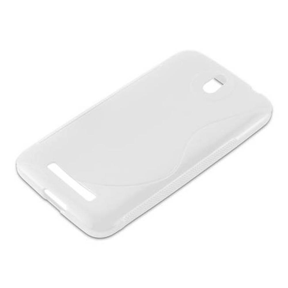 Cadorabo Schutzhülle für HTC Desire 501 Hülle in Transparent Handyhülle Case TPU Silikon Etui