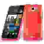 Cadorabo Schutzhülle für HTC Desire 316 / 516 Hülle in Rot Handyhülle Case TPU Silikon Etui