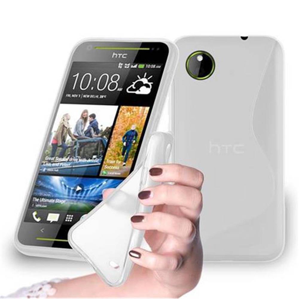 Cadorabo Schutzhülle für HTC Desire 700 Hülle in Transparent Handyhülle Case TPU Silikon Etui