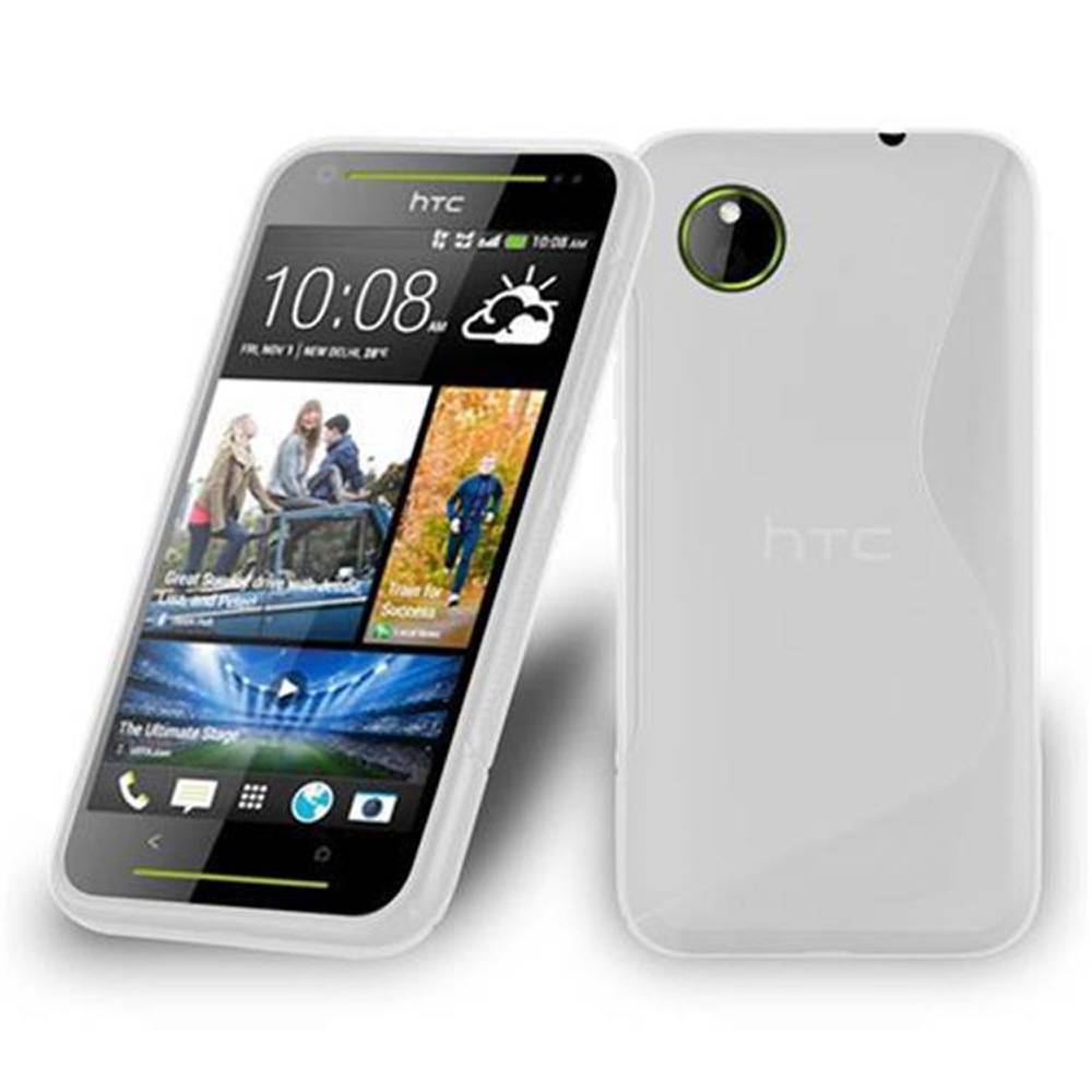 Cadorabo Schutzhülle für HTC Desire 700 Hülle in Transparent Handyhülle Case TPU Silikon Etui