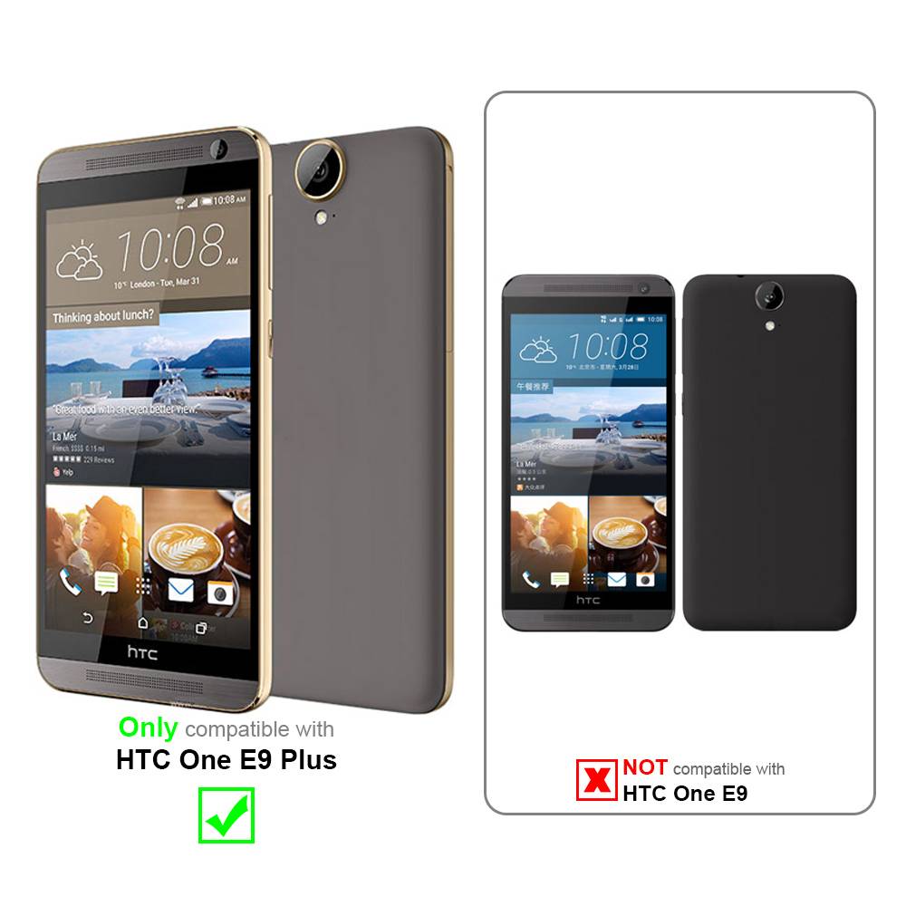 Cadorabo Schutzhülle für HTC ONE E9 PLUS Hülle in Transparent Handyhülle Case TPU Silikon Etui