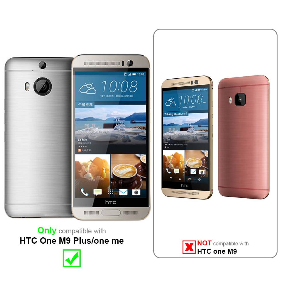 Cadorabo Schutzhülle für HTC ONE M9 PLUS / ONE ME Hülle in Transparent Handyhülle Case TPU Silikon Etui