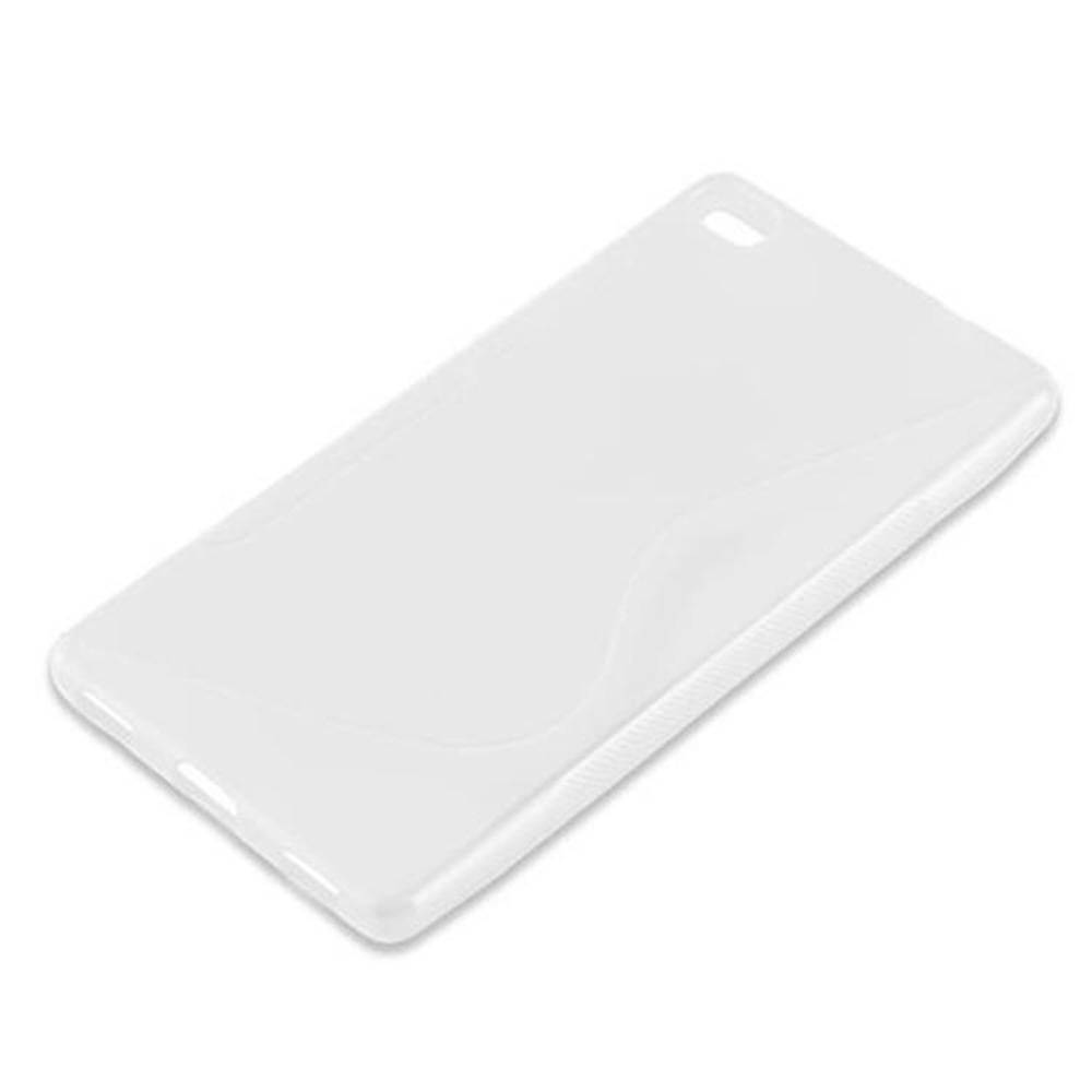 Cadorabo Schutzhülle für Huawei P8 Hülle in Transparent Handyhülle Case TPU Silikon Etui