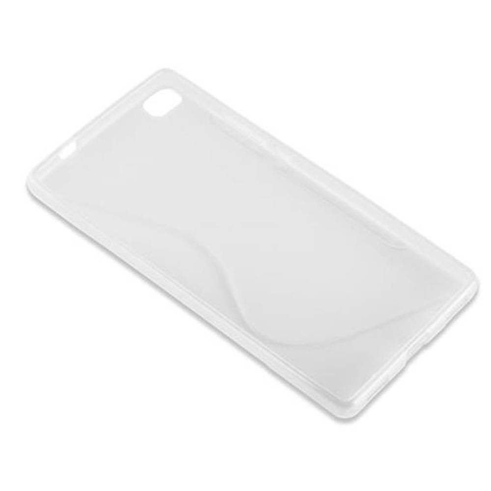 Cadorabo Schutzhülle für Huawei P8 Hülle in Transparent Handyhülle Case TPU Silikon Etui