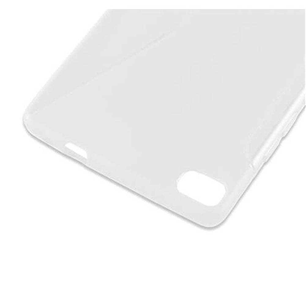 Cadorabo Schutzhülle für Huawei P8 Hülle in Transparent Handyhülle Case TPU Silikon Etui