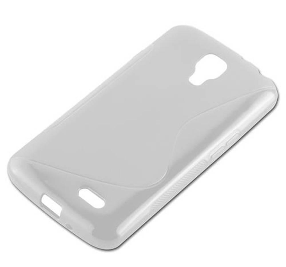 Cadorabo Schutzhülle für LG F70 Hülle in Transparent Handyhülle Case TPU Silikon Etui