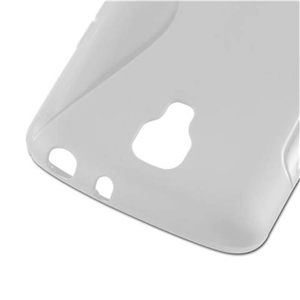 Cadorabo Schutzhülle für LG F70 Hülle in Transparent Handyhülle Case TPU Silikon Etui