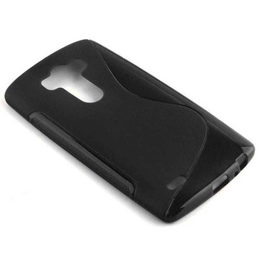 Cadorabo Schutzhülle für LG G3 Hülle in Schwarz Handyhülle Case TPU Silikon Etui