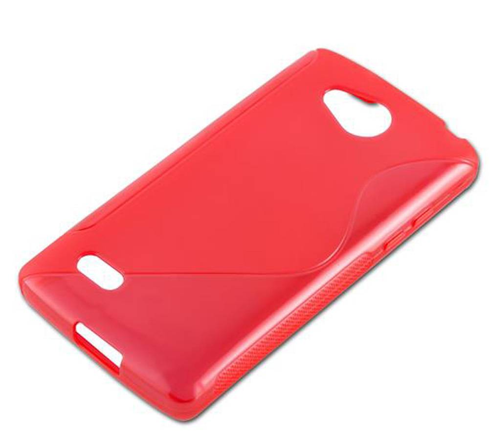 Cadorabo Schutzhülle für LG JOY Hülle in Rot Handyhülle Case TPU Silikon Etui