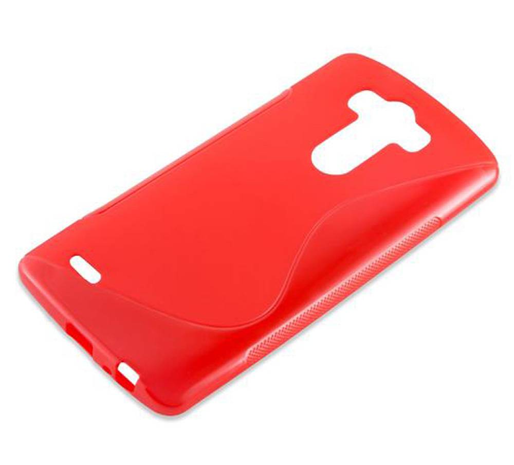 Cadorabo Schutzhülle für LG G3 STYLUS Hülle in Rot Handyhülle Case TPU Silikon Etui