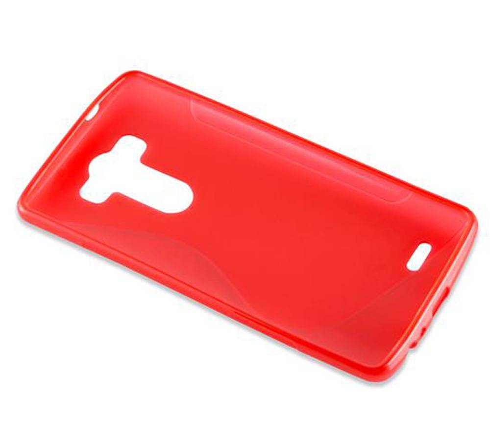 Cadorabo Schutzhülle für LG G3 STYLUS Hülle in Rot Handyhülle Case TPU Silikon Etui