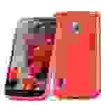Cadorabo Schutzhülle für LG L5 II (2. SIM) Hülle in Rot Handyhülle Case TPU Silikon Etui