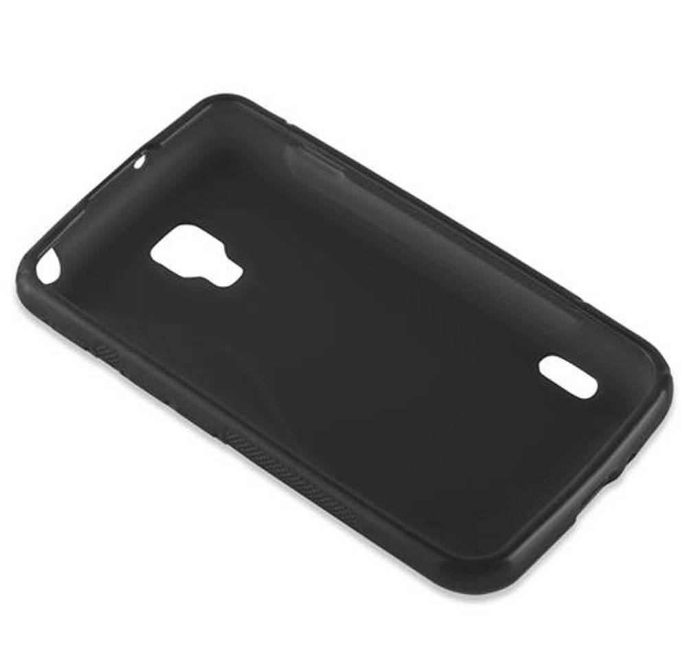 Cadorabo Schutzhülle für LG L5 II (2. SIM) Hülle in Schwarz Handyhülle Case TPU Silikon Etui