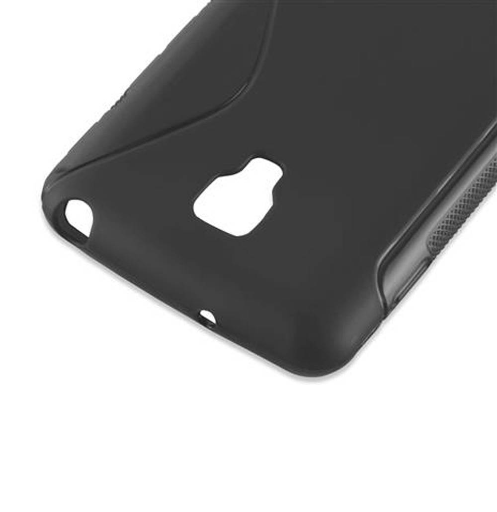 Cadorabo Schutzhülle für LG L5 II (2. SIM) Hülle in Schwarz Handyhülle Case TPU Silikon Etui