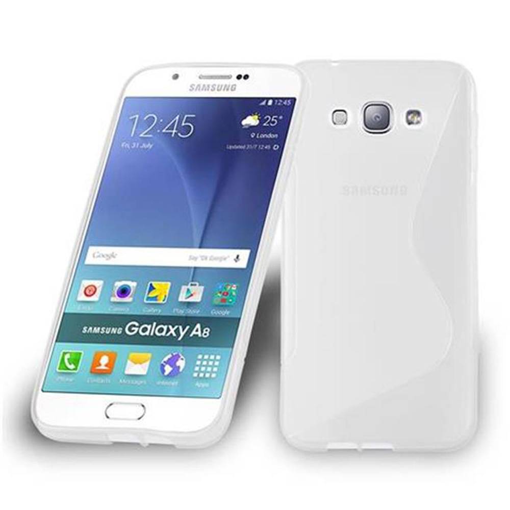 Cadorabo Schutzhülle für Samsung Galaxy A8 2015 Hülle in Transparent Handyhülle Case TPU Silikon Etui