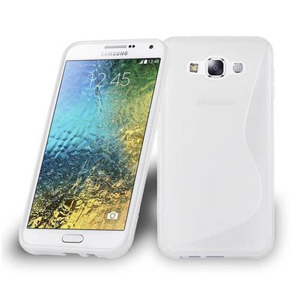 Cadorabo Schutzhülle für Samsung Galaxy E7 Hülle in Transparent Handyhülle Case TPU Silikon Etui