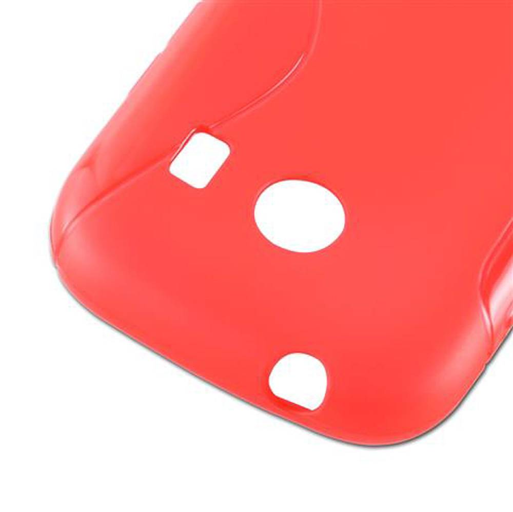 Cadorabo Schutzhülle für Samsung Galaxy ACE STYLE Hülle in Rot Handyhülle Case TPU Silikon Etui