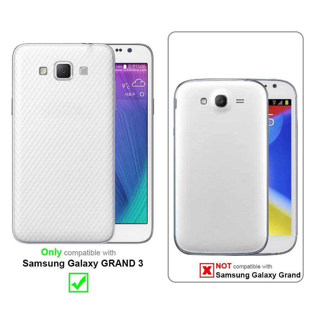 Cadorabo Schutzhülle für Samsung Galaxy GRAND 3 Hülle in Transparent Handyhülle Case TPU Silikon Etui